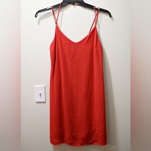 finn & clover Vibrant Red Chemise Size S
